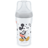 NUK Perfect Match Mickey babyfles Mouse met temperatuur Control 260 ml vanaf 3 maanden in grijs