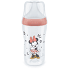 NUK Butelka dla niemowląt Perfect Match Minnie Mouse z temperaturą Control 260ml od 3 miesiąca w kolorze czerwonym