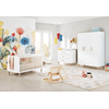 Pinolino Chambre bébé trio lit armoire 3 portes commode Lumi large bois 60x120 cm