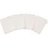 kindsgard Guanti da lavaggio vasklude confezione da 4 pezzi bianchi