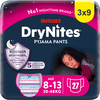 Huggies DryNites pyjamasbukser til engangsbrug piger 8-15 år 3 x 9 stk.