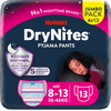 Huggies DryNites jednorazowe spodnie do piżamy dla dziewczynek 8-15 lat opakowanie jumbo 4 x 13