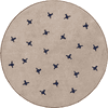 Tapis Petit  Barneteppe Jort cream blå Ø130 cm 