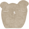 Tapis Petit  Børnetæppe Teddy brun 120 x 130 cm