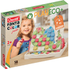 Quercetti Jeu d'encastrement en mosaïque PlayEco+ en plastique recyclé : Fanta Color Junior PlayEco+ (58 pièces)