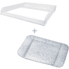 kindsgard Pack plan à langer vikla blanc matelas à langer svobejelig pour IKEA Malm, Nordli bleu 85x75 cm