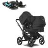 bugaboo Kinderwagen Donkey 5 Duo Complete Black/Midnight Black inclusief Wheelblades