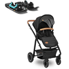 lionelo Carro de bebé combi Amber 3 en 1 Grey Graphite con Wheelblades