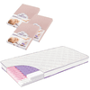 Träumeland Matras Polarstern 60 x 120 cm + jersey hoeslaken 3-pack roze