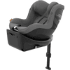 cybex GOLD Silla de coche contramarcha giratoria Sirona G i-Size Lava Grey con base Base G