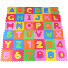 knorr toys® Alfombra puzzle "Abecedario + números" /36 piezas/30cm rojo