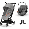 cybex GOLD Buggy Libelle 2 Lava Grey inkludert bilbarnestol Cloud G i-Size Lava Grey og Adapter 