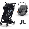 cybex GOLD Pack poussette Libelle 2 Ocean Blue cosy Cloud G i-Size Lava Grey adaptateurs