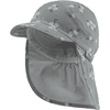 Sterntaler Peaked cap met nekbescherming bloemen steengroen 