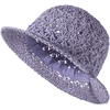 Sterntaler Slaměný klobouk háčkovaný vzhled bledě fialový 