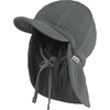 Sterntaler Cappello con protezione del collo in velluto, verde opaco 