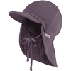 Sterntaler Cappello con protezione del collo in velluto, viola pastello