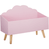 atmosphera Coffre enfant nuage bois rose