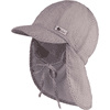 Sterntaler Schirmmütze mit Nackenschutz Seersucker blassbraun
