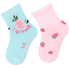Sterntaler Chaussettes ABS double pack fruits turquoise clair 