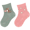 Sterntaler Chaussettes de bébé ABS pack double souris vert pierre 