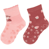 Sterntaler Ponožky s ABS prolézací dvojité balení dětské světle růžové