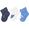 Sterntaler Primer paquete de 3 calcetines azul oso 
