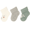 Sterntaler Primer paquete de 3 calcetines oso crudo