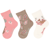 Sterntaler Lot de 3 chaussettes Orient rose mat 