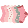 Sterntaler Sokker 6-pakning struktur matt rosa  