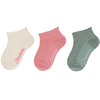 Sterntaler Lot de 3 chaussettes de baskets structurées écrues  