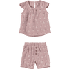 Sterntaler Set Shirt mit Hose Blümchen samtroa