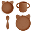 nuuroo Set di stoviglie Lykke Koala 4 pezzi, Caramel Café