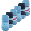 Ewers Babysokjes 6-pack walvis/ringetje blauw  
