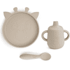 nuuroo Servies Elke Giraffe set van 3 Cobble stone 