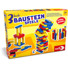 Noris 3 farverige spil med byggeklodser