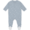 LÄSSIG Pyjama bébé avec pieds Blocks bleu clair