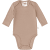 LÄSSIG Baby Body Tencel langarm gerippt braun