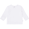 LÄSSIG milky Camiseta manga larga bebé Tencel canalé blanco
