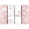 kindsgard Molton burp cloths handklad 4-pack dusky pink
