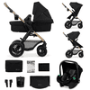 Kinderkraft 3 in 1 MOOV 2 Air Pure -lastenrattaat Black 