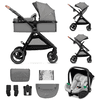 Kinderkraft Carrito de bebé combi ESME 3en1 Moonlight grey