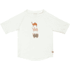 LÄSSIG Camiseta de baño manga corta UV camel blanco
