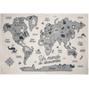 atmosphera barnmatta världskarta franska 100 x 150 cm