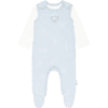 Steiff Set romper + T-shirt lange mouw GOTS - blauw