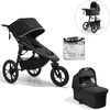 baby jogger Summit X3 -rattaat Mid night  Black sisältäen Deluxe 2 -kuljetuslaukun ja sääsuojan