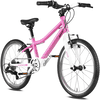 PROMETHEUS BICYCLES PRO®-barnesykkel 20 tommer rosa hvit SHOCKING PINK