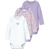 name it Body z długim rękawem 3-pak Pastel Lilac