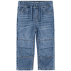 name it Jog Jeans Nmmryan Tmavě modrá džínovina