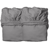 Leander Spannbettlaken für Babybett 2er-Pack cool grey